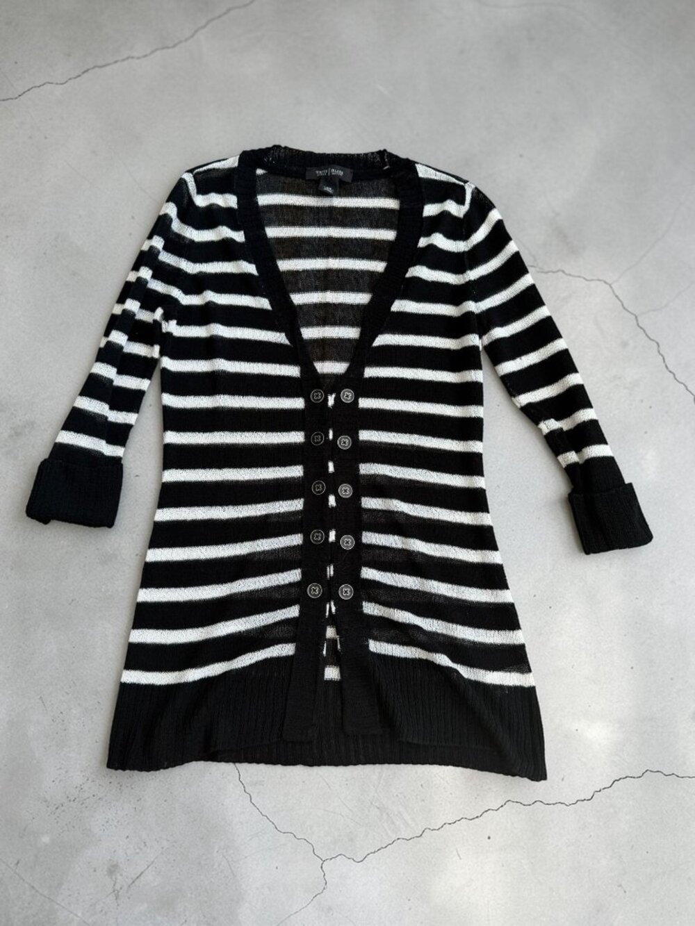 WHITE HOUSE BLACK MARKET WHBM Striped Cardigan Size XS